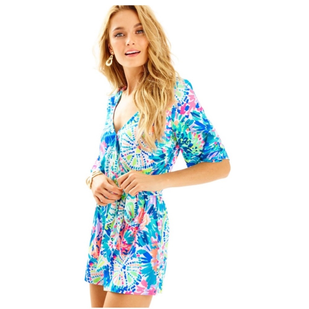 Marilyn romper in multi dive in